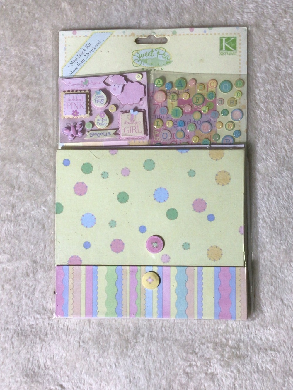 K&Company Sweet Pea Baby Girl mini book Kit